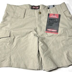 New Tru Spec 24-7 Series Ascent Short Khaki Stretch Cargo Ripstop